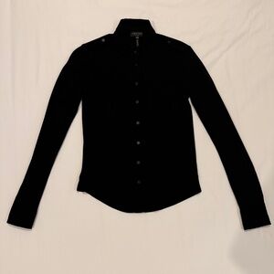 Rag & Bone Black Long Sleeve Button-Up Shirt